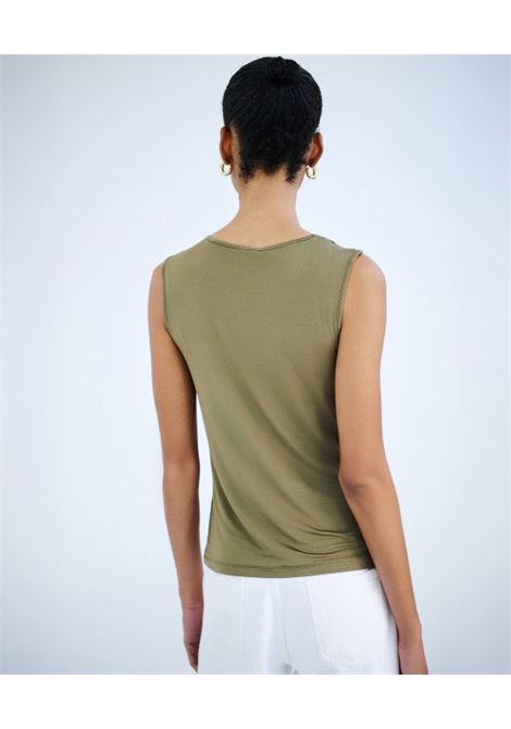 Top con dettaglio metallico ACCESS fashion | 63-2099-715OLIVA